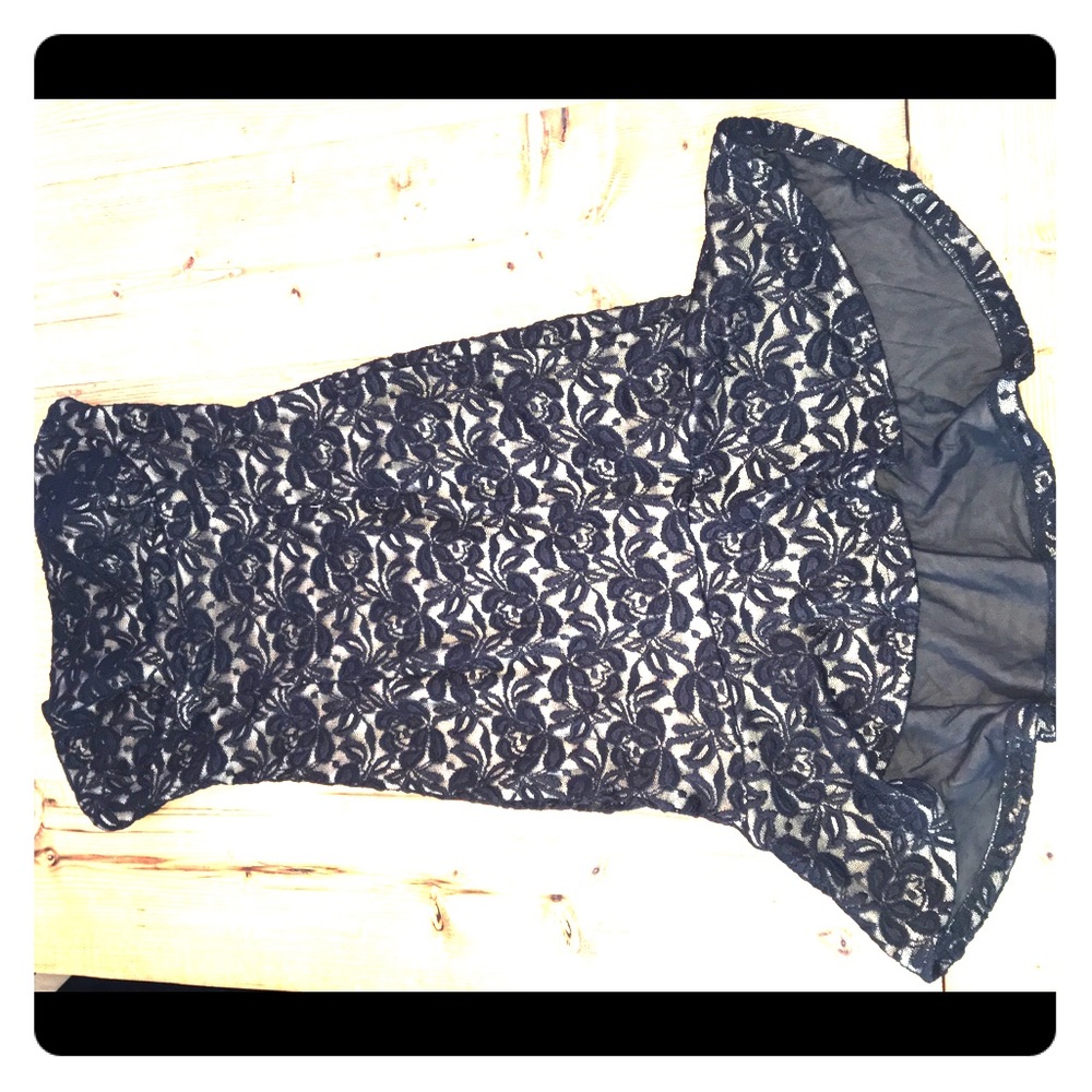 Strapless Lace Dress